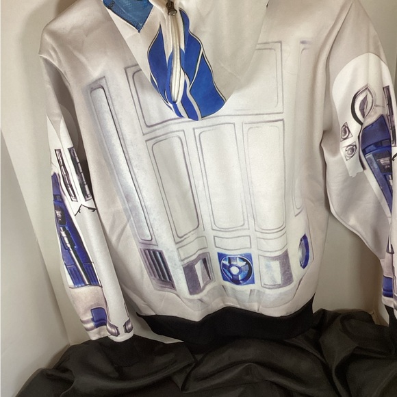 Star Wars R2-D2 Children Jacket in Blue and White Size MD - Picture 7 of 10